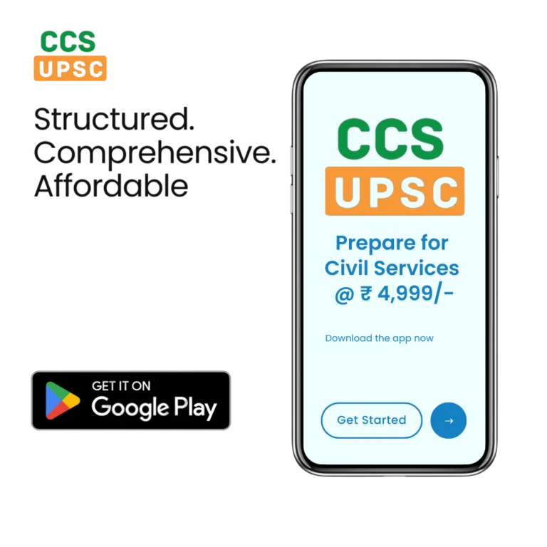 Download CCS UPSC & JPSC App for affordable online civil services exam preparation