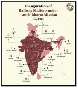 Amrit bharat new 103 railway stations