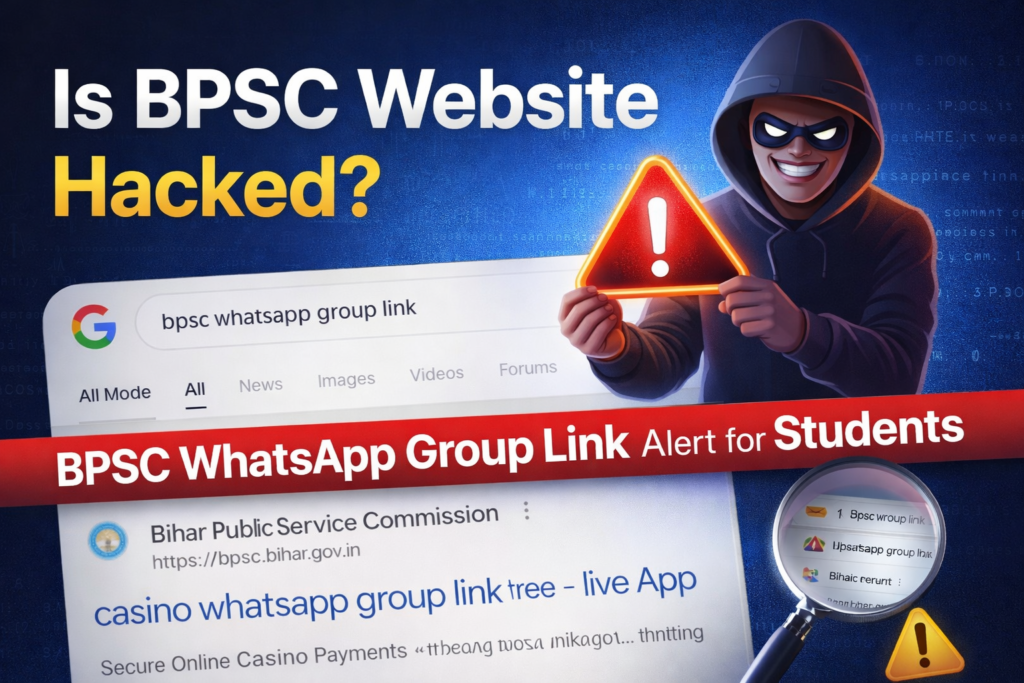 IS BPSC official webSite Hacked?